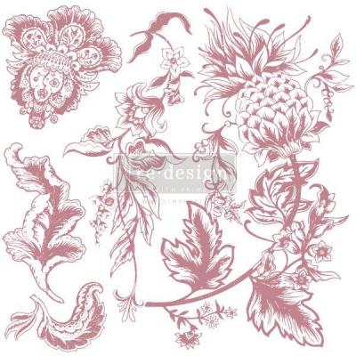 Prima Marketing Re-Design Clear Stamps - Rustic Floral Elements